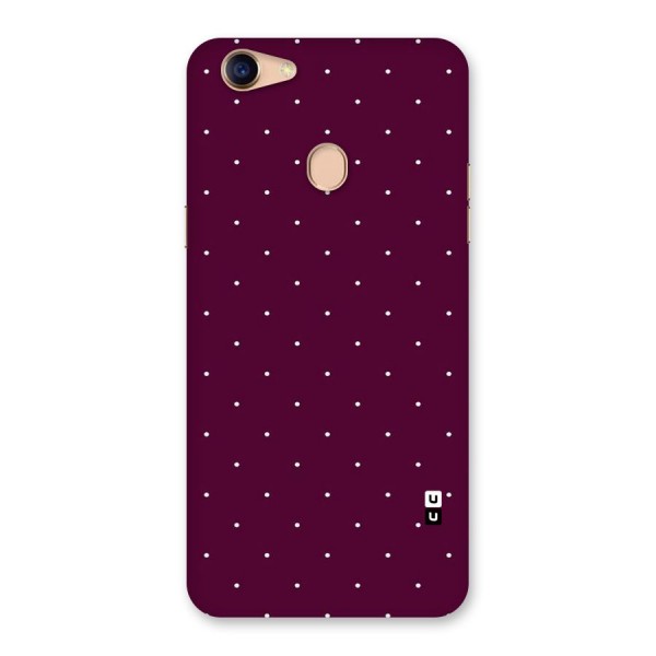 Purple Polka Back Case for Oppo F5 Youth